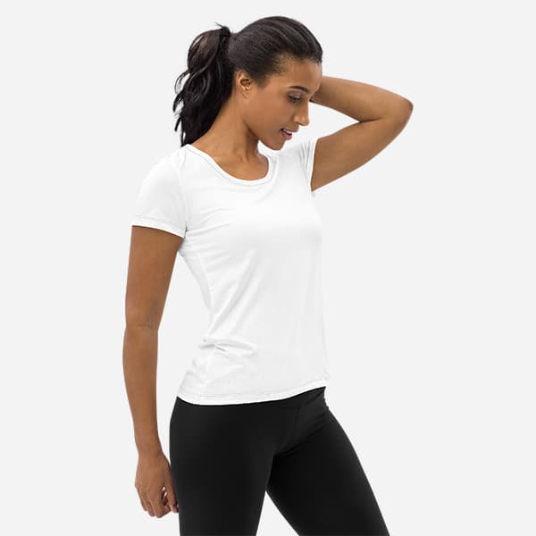 All-Over Print Women's Athletic T-Shirt