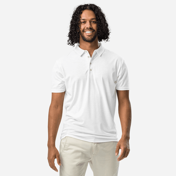 Men's All-Over Print Slim Fit Polo Shirt