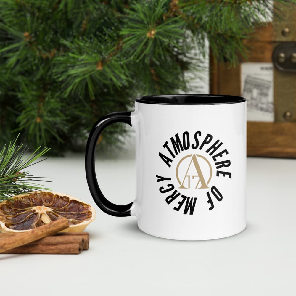 White Ceramic Mug with Color Inside