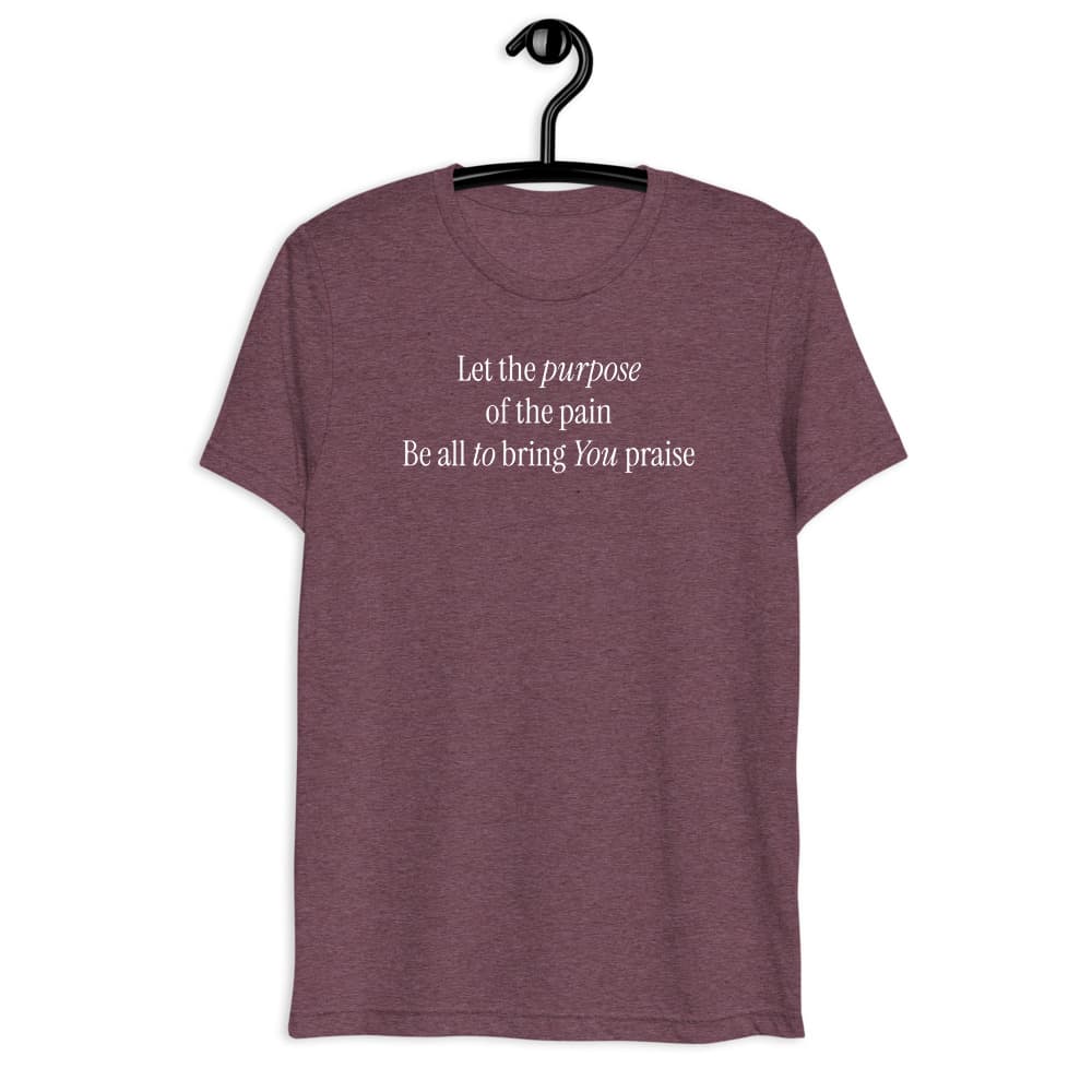 Let the Purpose: male/female Triblend Short Sleeve T-Shirt
