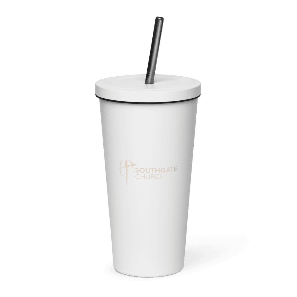 "As in Heaven" Tumbler w/ Straw